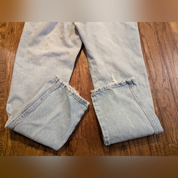 Vintage Wrangler Legendary Gold, VF Jeanswear, Thrashed straight jeans sz 33x32 - Picture 8 of 9